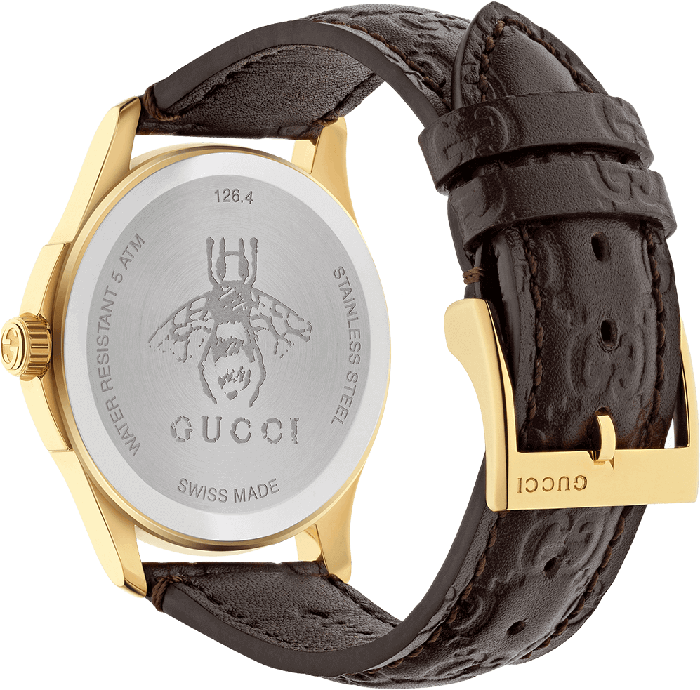 G Timeless - Gucci Ya1264034 G-timeless Yellow Gold-plated Stainless (1000x1500), Png Download