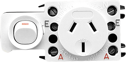 Single Switch Socket Outlet, 250v, 10a, Skirting Duct - Clipsal (800x600), Png Download