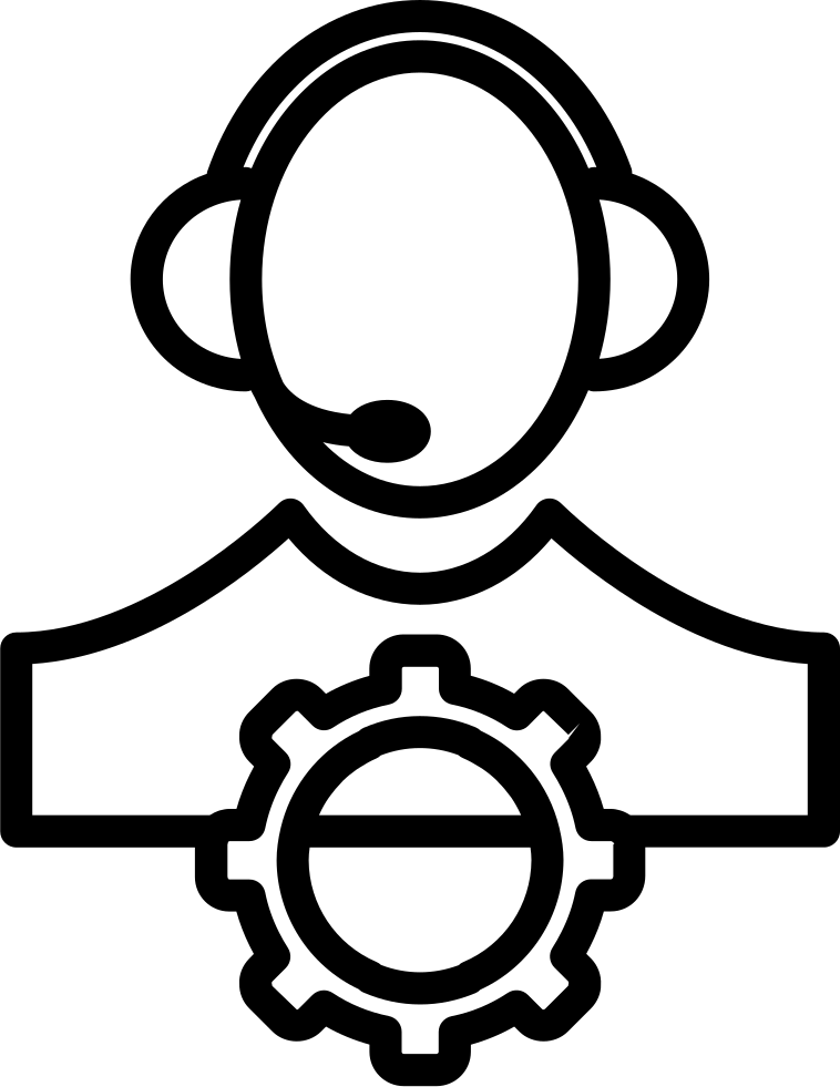 Person Or Personal Setting Outline Symbol In A Circle - Business Administration Icon Png (758x981), Png Download