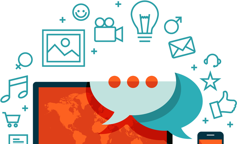 Content Marketing - Social Media Gif Png (861x513), Png Download