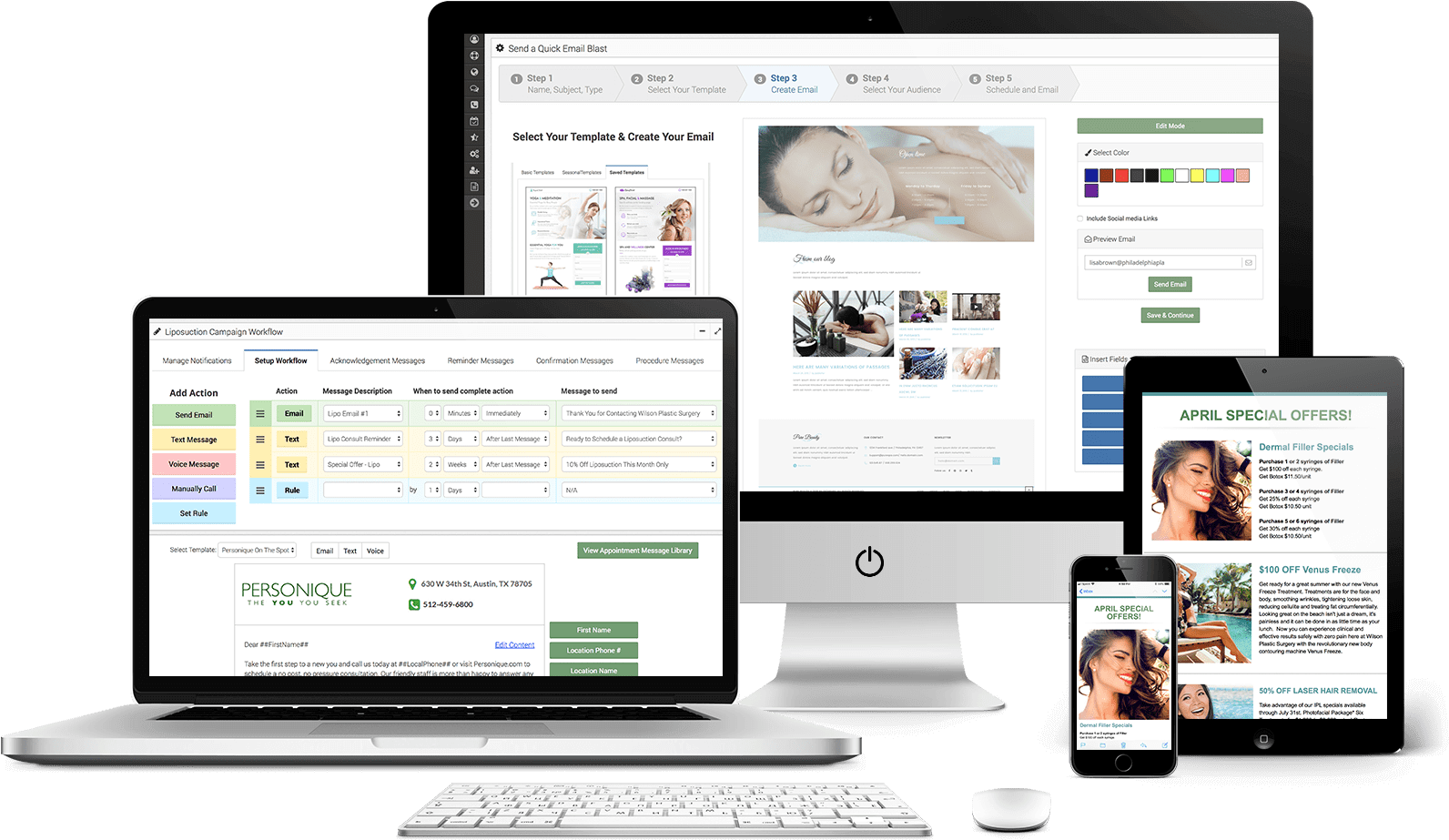 Automate Your Marketing Through Email, Sms And Outbound - Website (1600x923), Png Download