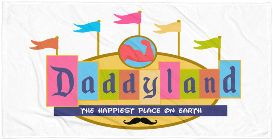 Daddyland Beach Towel - Daddyland (1000x1000), Png Download