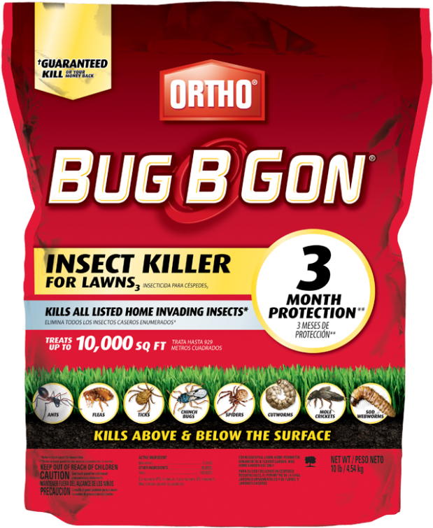 Ortho® Bug B Gon® Max® Insect Killer For Lawns<sub>3 - Ortho Bug B Gon 20 Lb. Max Insect Killer Granules (640x776), Png Download