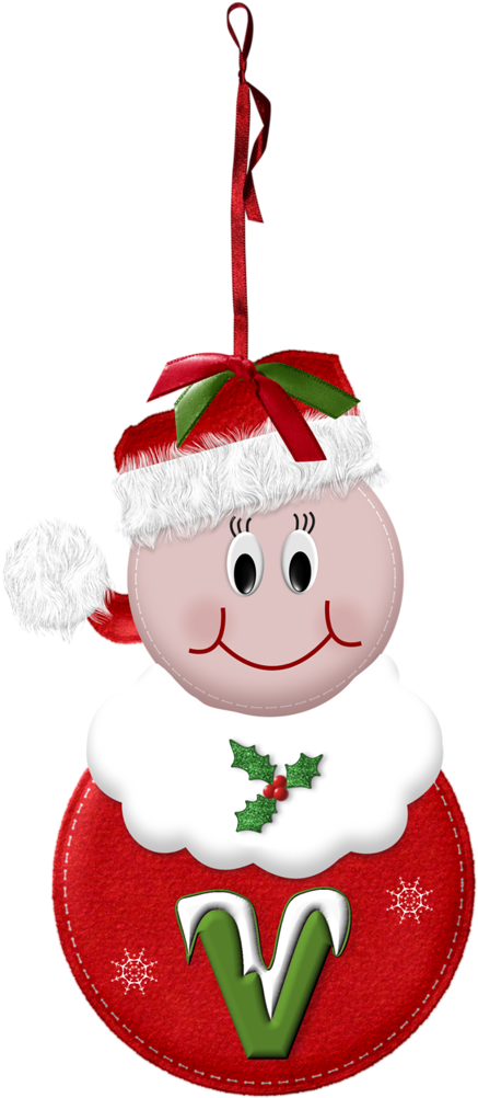 Letter - V - Christmas Letter F (478x1024), Png Download