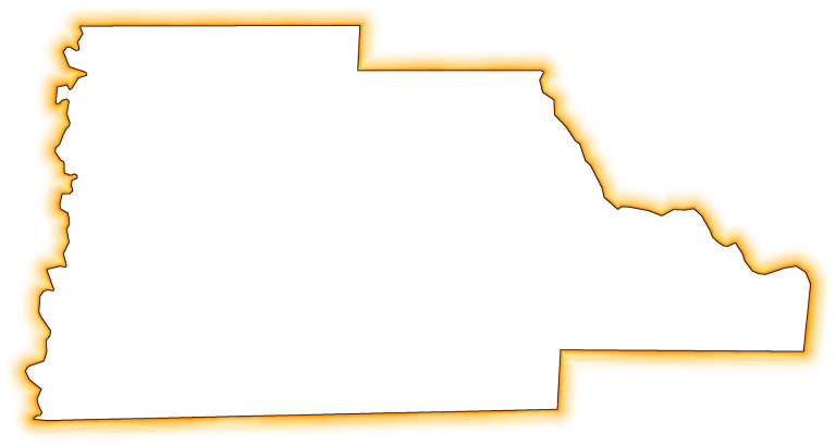 A Yellow-orange Glow Outline Map Of Hernando - Hogan Law Firm (768x410), Png Download