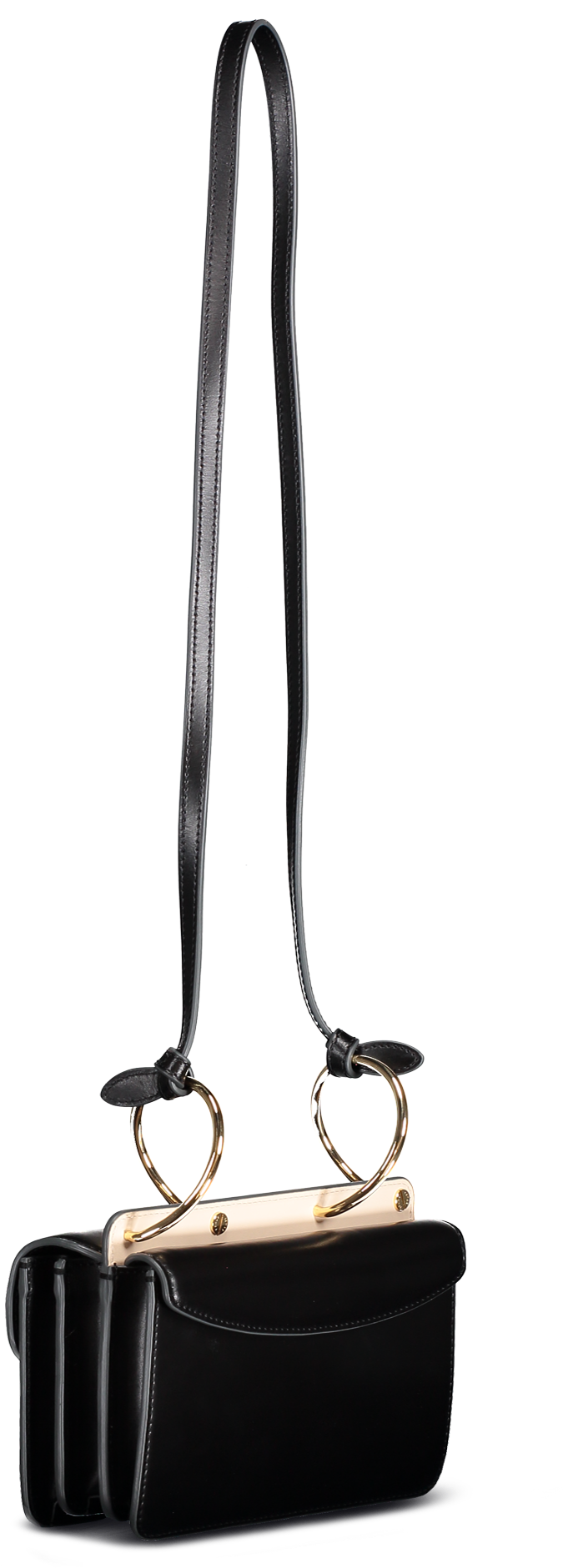 Mia Accordion Bag Black/pink - Bag (1280x1920), Png Download