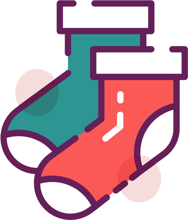 Png Svg - Festive Christmas Stockings (1920x1280), Png Download