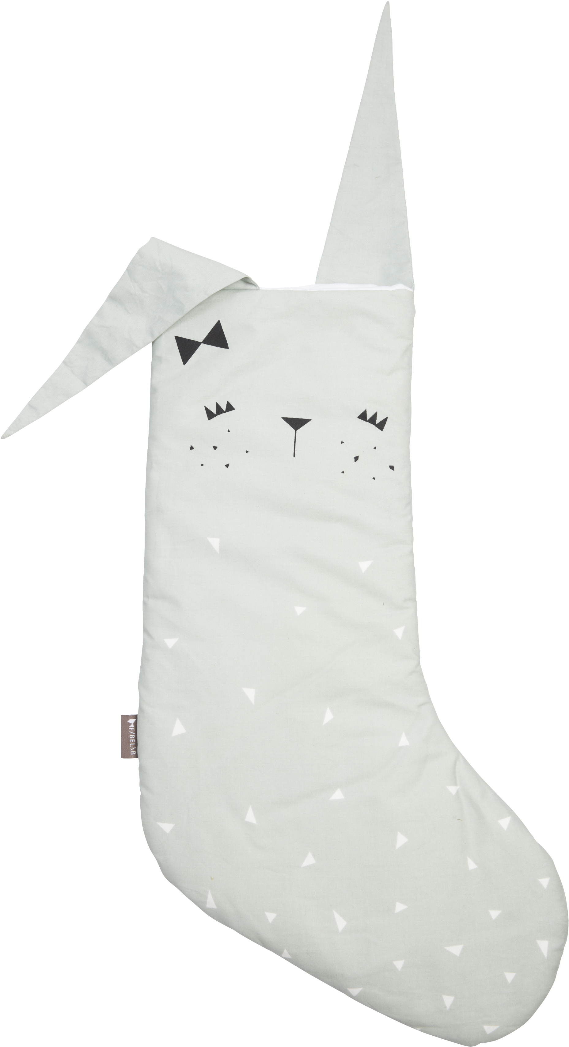 Bunny Stocking - Christmas Stocking (2227x3699), Png Download