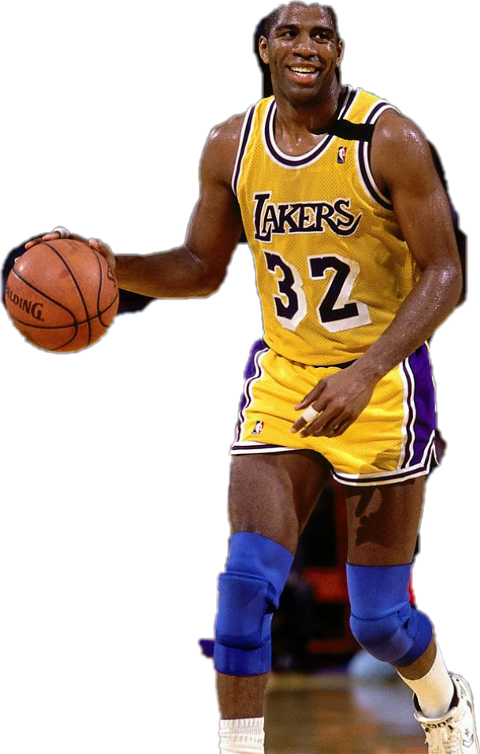 Adidas Magic Johnson Los Angeles Lakers Autographed (480x754), Png Download