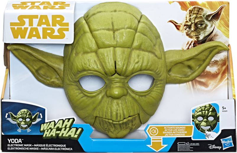 Star Wars Yoda Electronic Mask (900x900), Png Download
