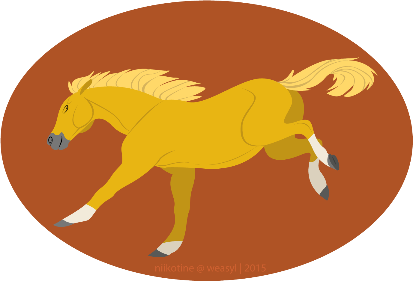 Palomino Horse - Horse (1423x961), Png Download