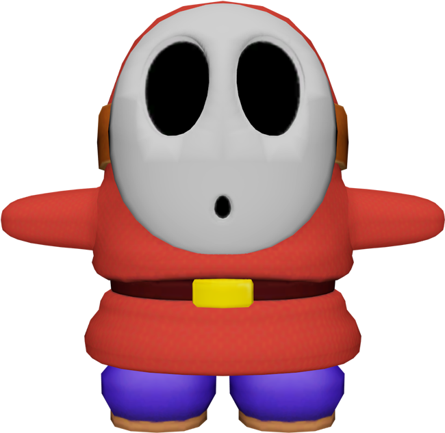 Download Zip Archive - Shy Guy Mario Kart 8 Model (650x633), Png Download