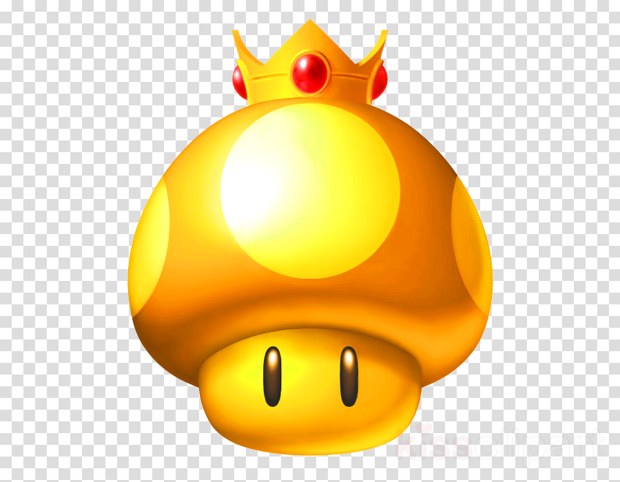 Golden Mushroom Png Clipart Mario Kart Wii Mario Kart - Mario Kart Super Star (900x700), Png Download