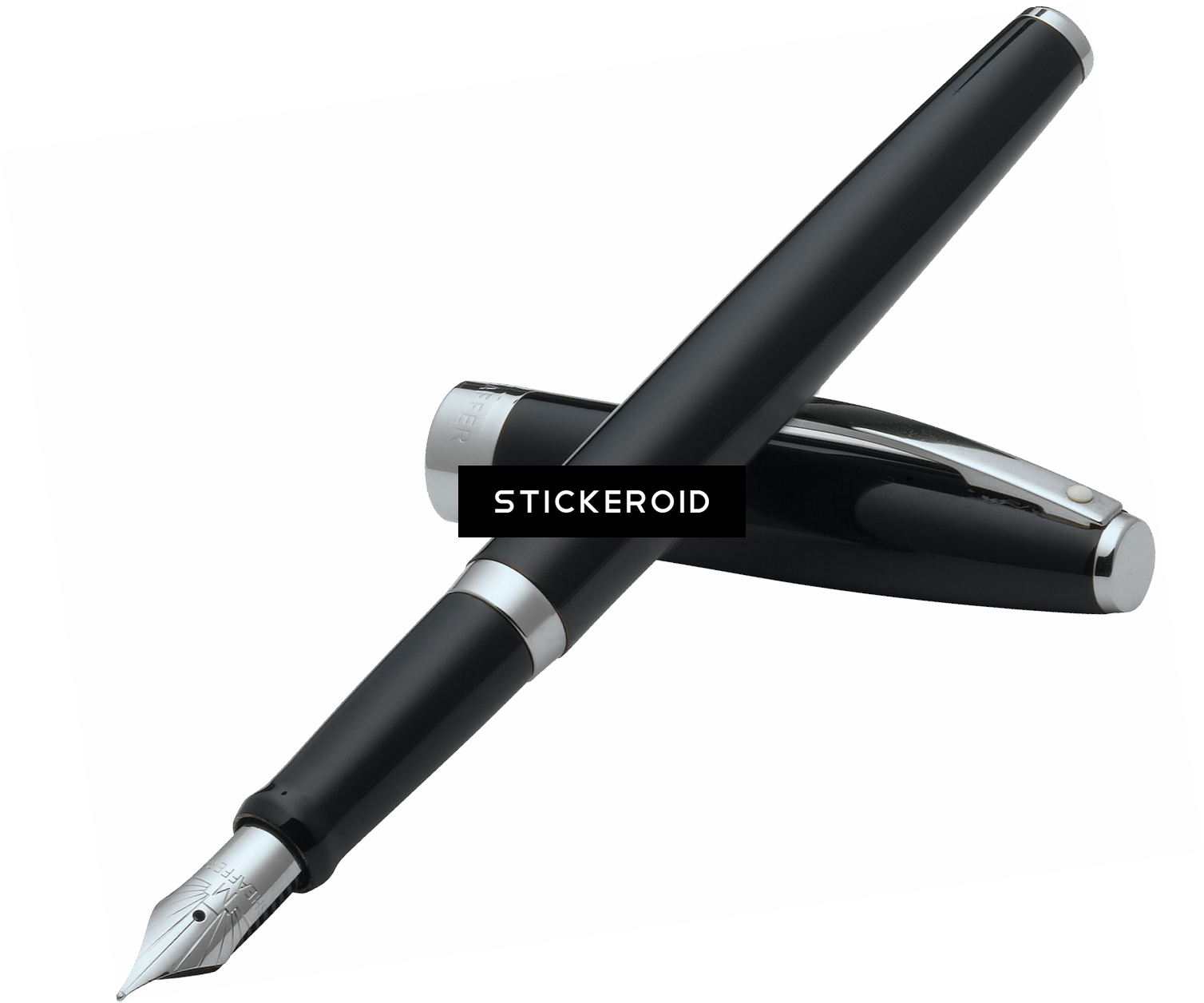 Pen In Hand - Sag9470pn-m [万年筆 サガリス グロスブラックct 中字] (1508x1256), Png Download
