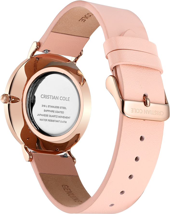 Posh - Peachy Pink - Cristian Cole - Buckle (720x1010), Png Download