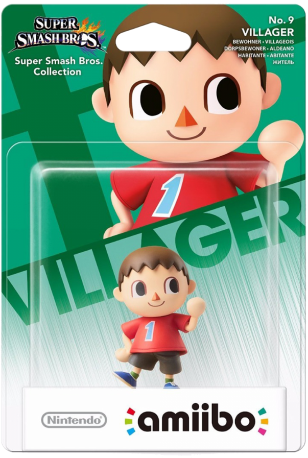 Super Smash Bros Villager - Nintendo Amiibo Villager - Wii U (1000x1000), Png Download