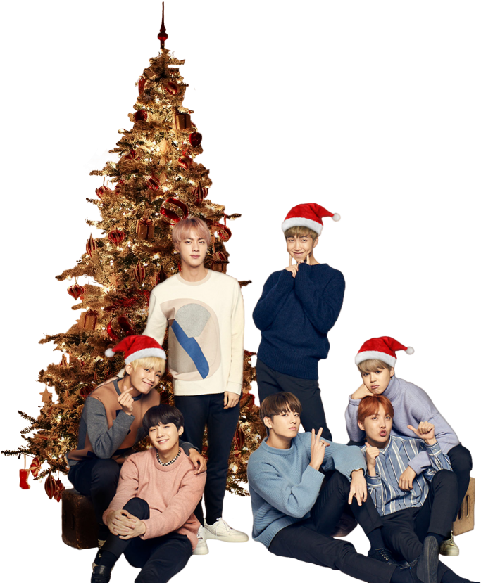 #bts 2017 #bts Wings #bts #bangtan Boys #bts Jin #bts - Bts Christmas (700x831), Png Download
