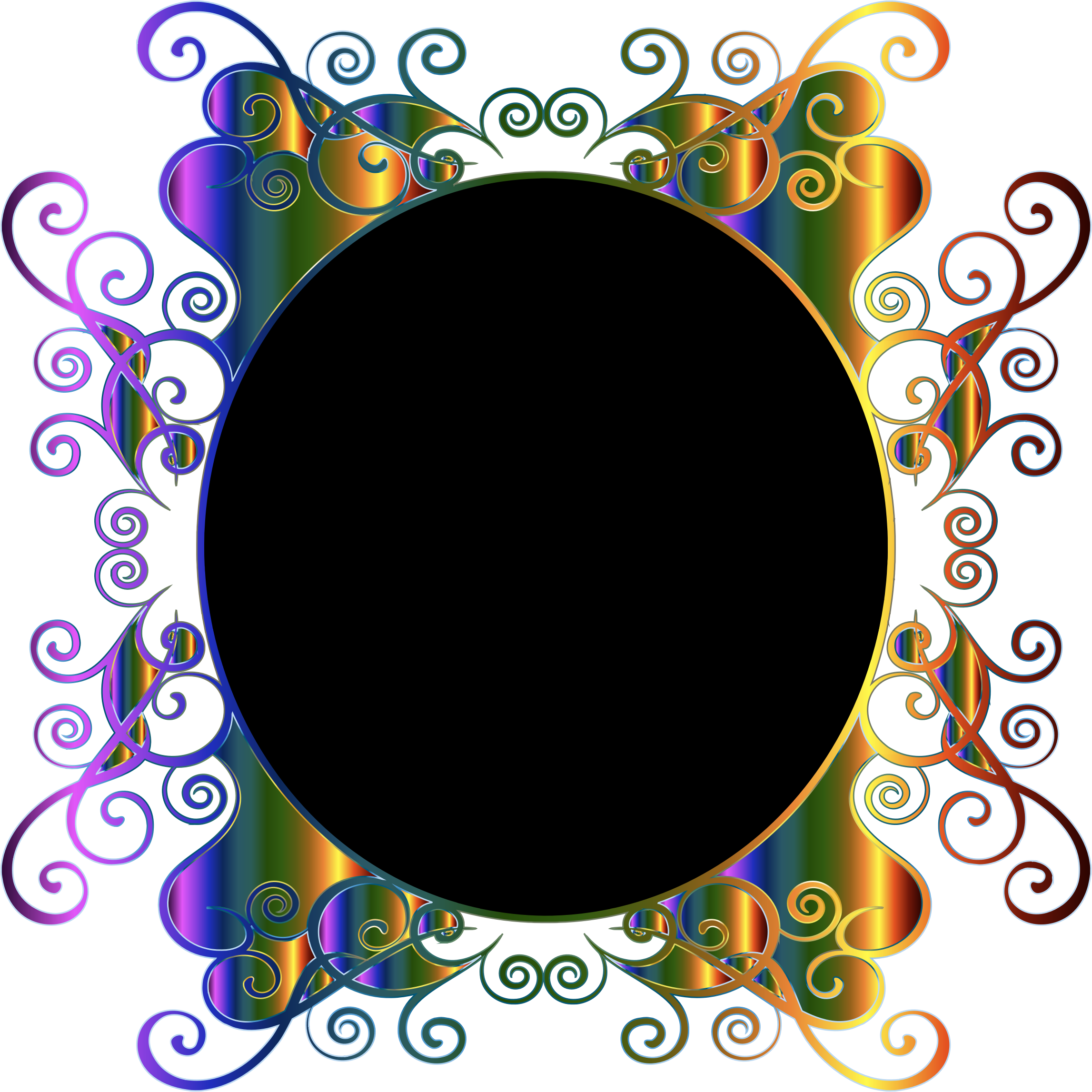 This Free Icons Png Design Of Prismatic Flourish Frame (2294x2294), Png Download
