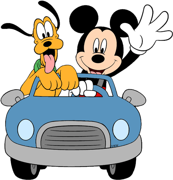 Mickey, Minnie And Pluto Clip Art 3 Disney Clip Art - Mickey Mouse And Pluto Coloring Pages (600x598), Png Download