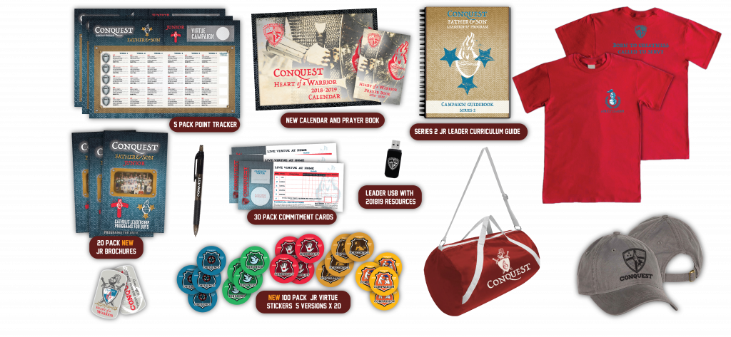 The Conquest Father Son Adult Leader Kit For 2018-19 - Liberty Bags Ft004 Nylon Roll Bag, Price/each - Navy, (1024x473), Png Download