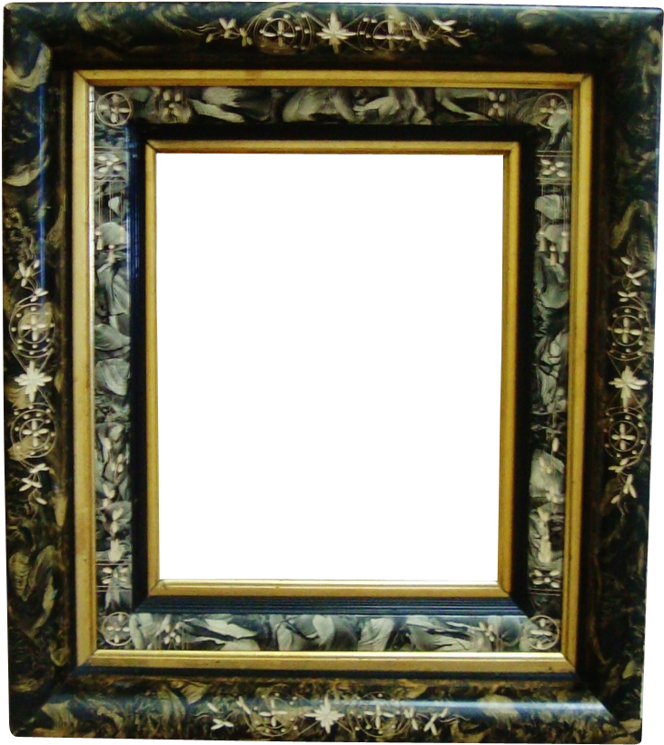Exceptional 19c Aesthetic Eastlake Carved Ebonized - Picture Frame (901x901), Png Download