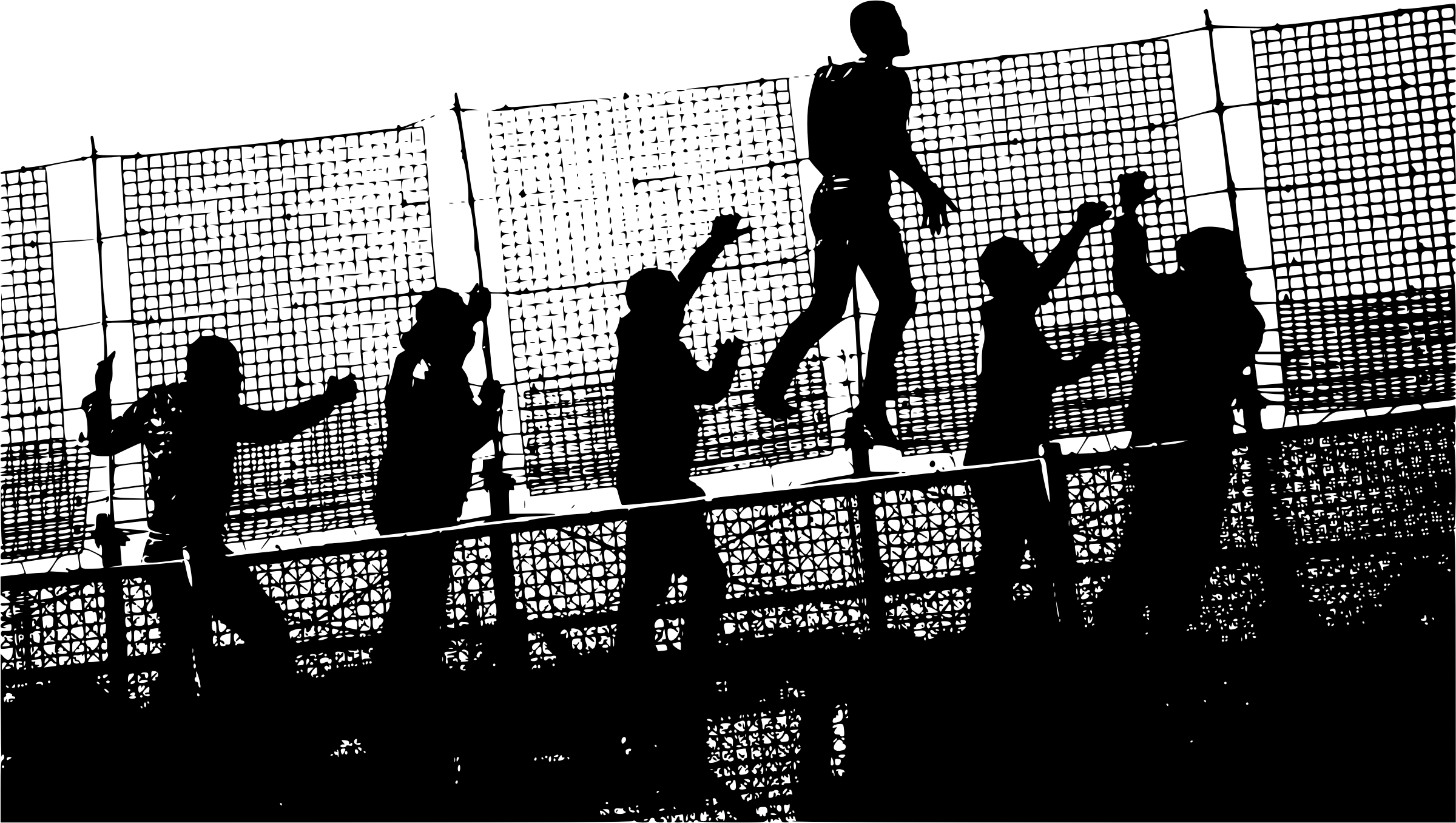 This Free Icons Png Design Of Africans Climbing Fence (2400x1356), Png Download