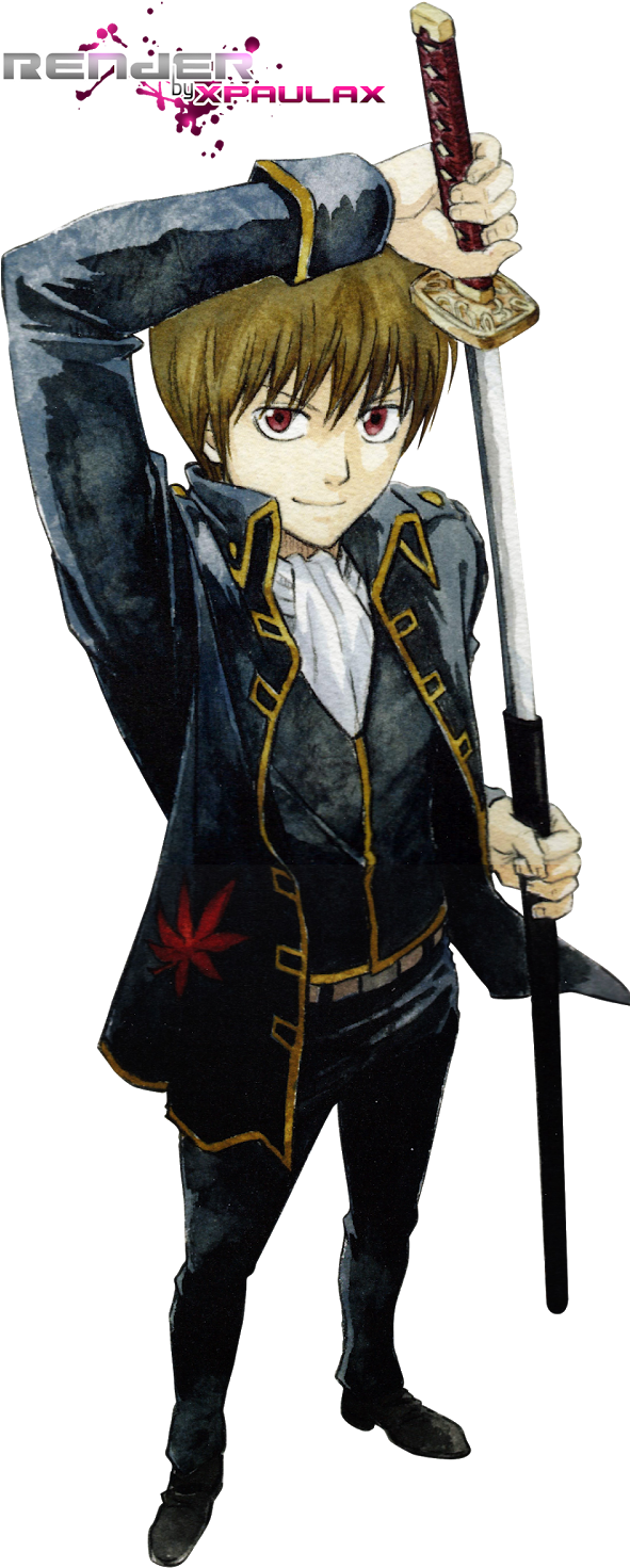Publicado 30th December 2009 Por Paula Baos - Shinsengumi Team Okita Sougo Silver Soul Cosplay Hoodie (670x1600), Png Download