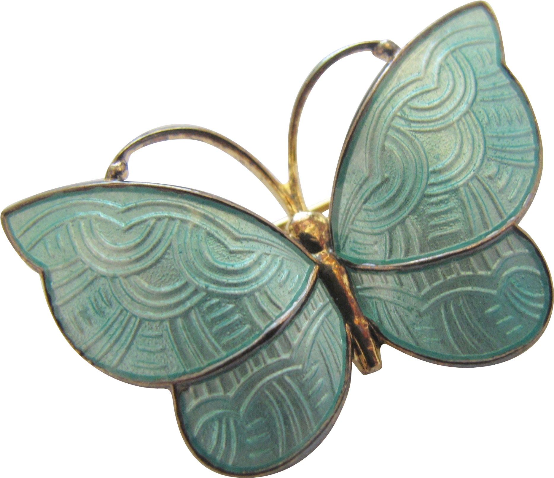 Vintage Jemax Denmark Sterling Blue Enamel Butterfly - Brooch (1867x1867), Png Download