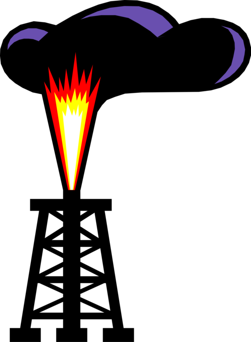 Vector Illustration Of Fossil Fuel Petroleum Indistry (514x700), Png Download