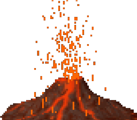 Volcano Eruption Gif Png (640x480), Png Download