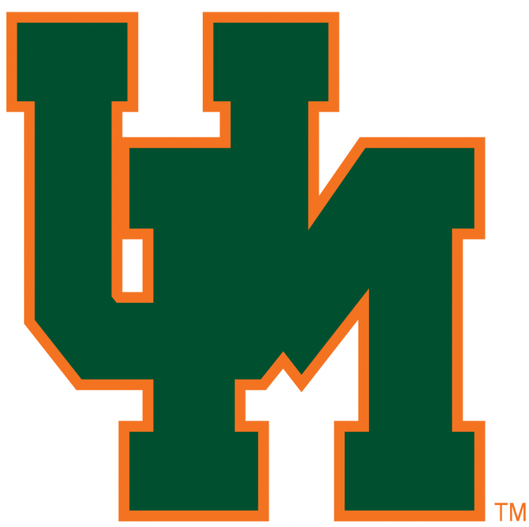 Miami Hurricanes Iron Ons - Miami Hurricanes Logos (750x930), Png Download