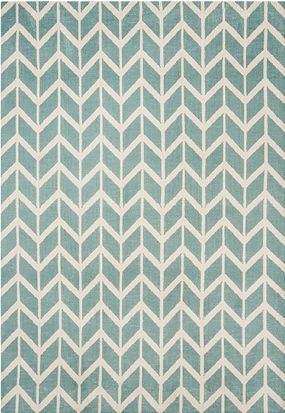 Chevron Rug - Blue - Arlo Chevron Blue (600x600), Png Download