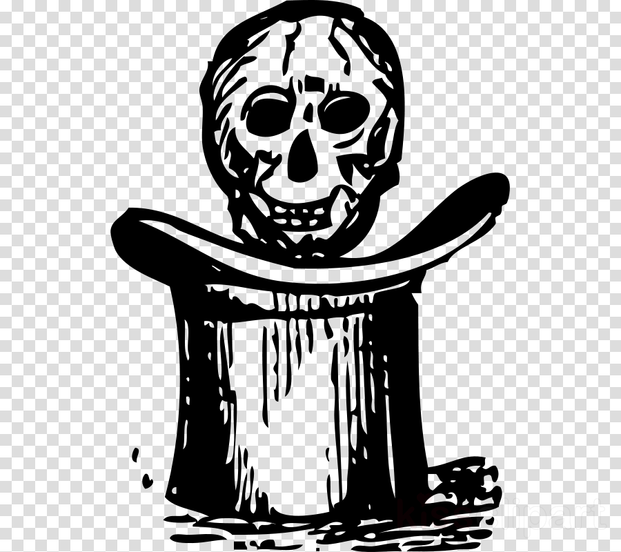 Download Skull Tophat Png Clipart Skull Clip Art Hat - Skull (900x800), Png Download
