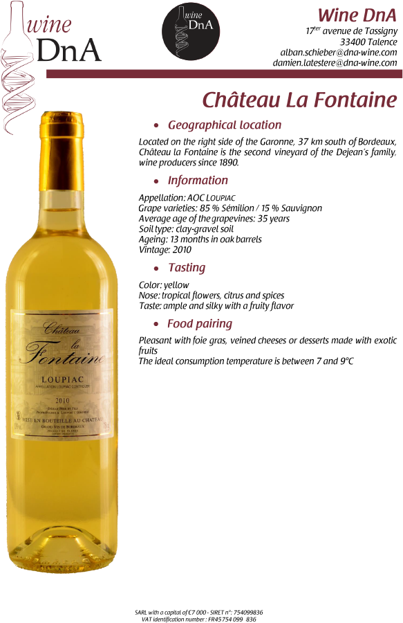 Vinexpo 2014 - Domaine Du Noble (600x900), Png Download