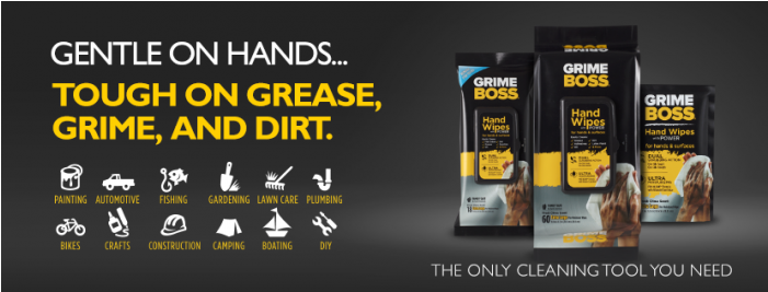 Grime Boss 120 Count Bucket Hand Wipes - Grime Boss A541s30x Hand Wipes (700x700), Png Download