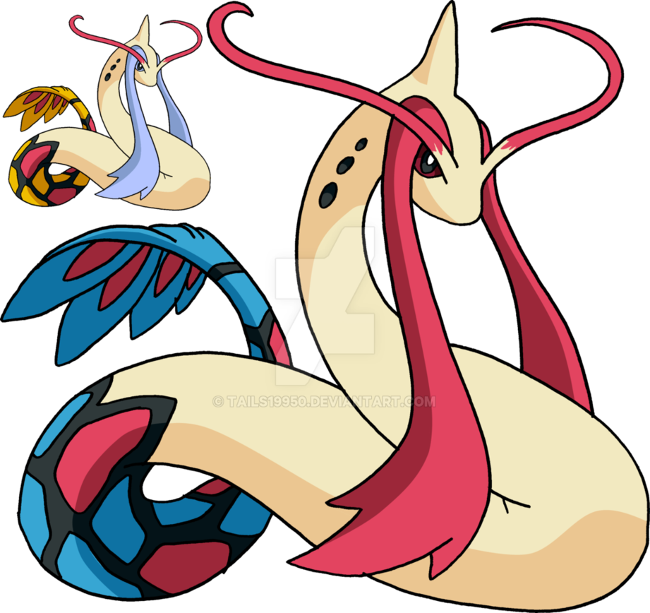Milotic Png - Milotic And Shiny Milotic (921x868), Png Download