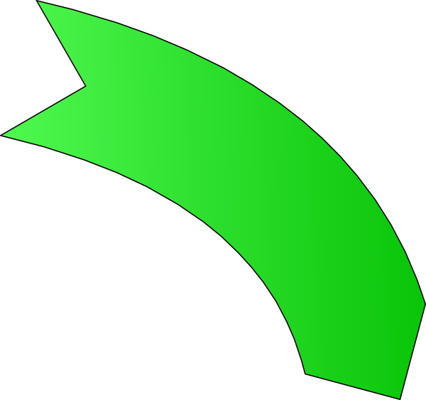 This Free Clipart Png Design Of Dark Green Arrow Clipart (600x563), Png Download