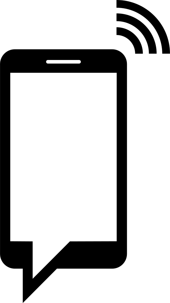 Png File Svg - Mobile Phone Silhouette (552x980), Png Download