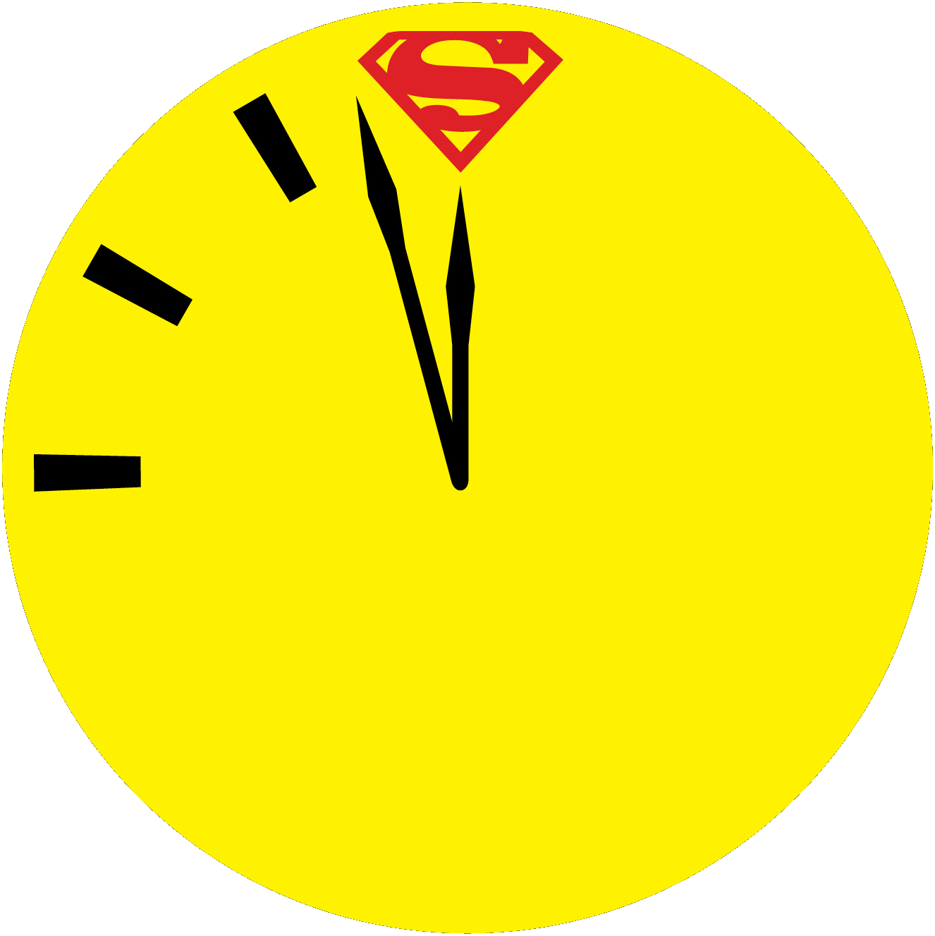 File - Doomsdayclockteaser - Superman And Doomsday Clock (1326x1327), Png Download