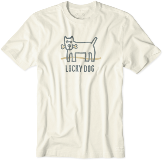 Download Men's Lucky Dog Crusher Tee Active Shirt Full Size PNG