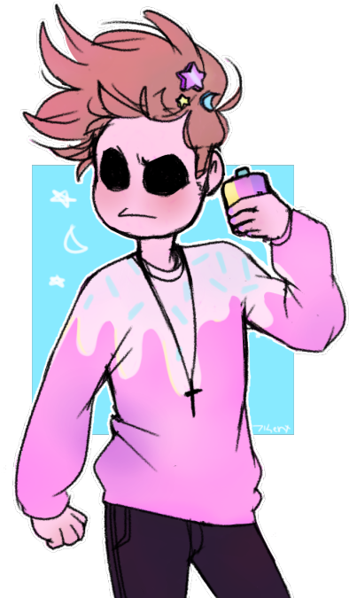 Pastel Goth Tom<<<<love It, He Should Make The Style - Eddsworld Pastel (500x689), Png Download