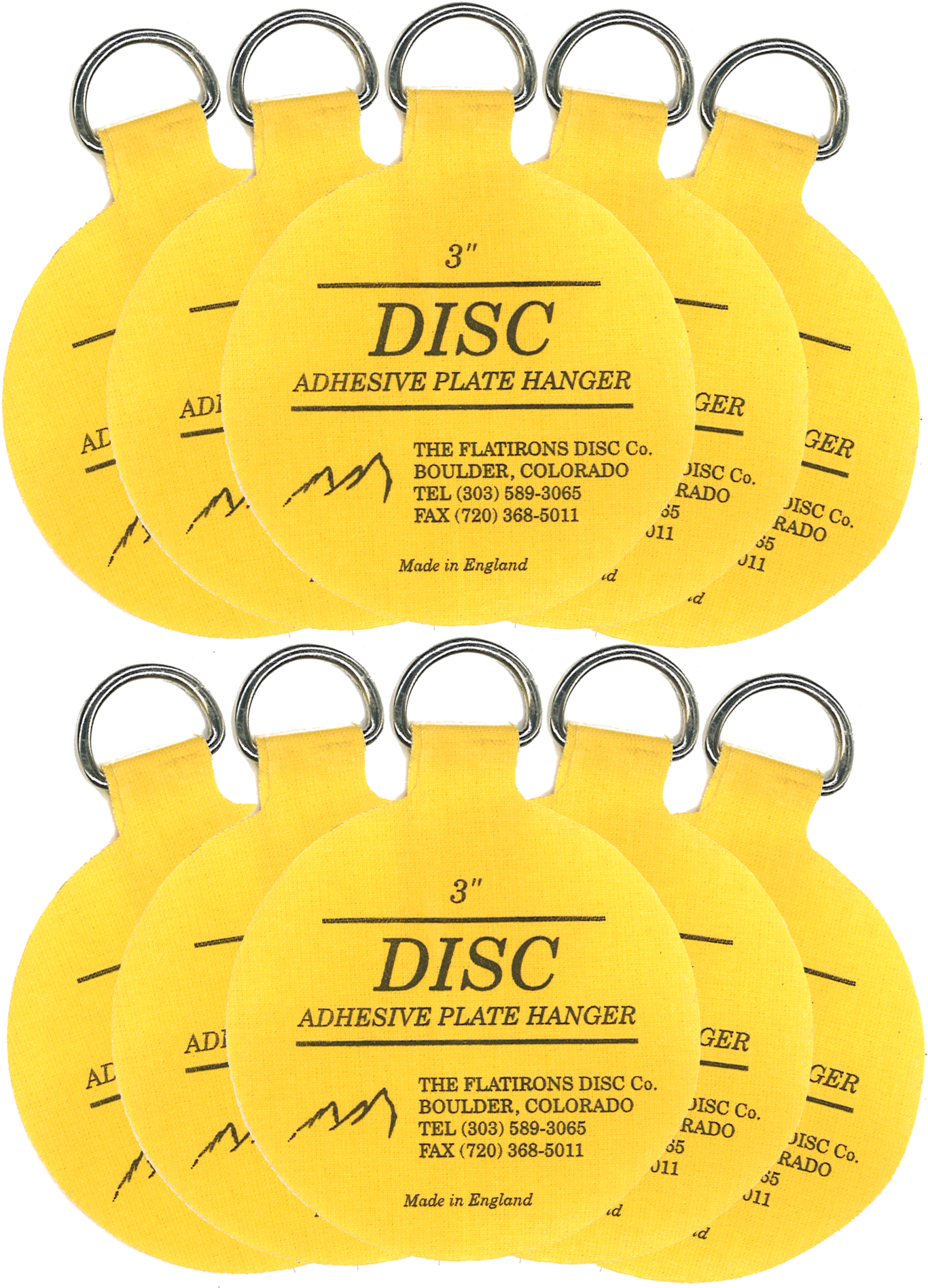 These Invisible Disc Adhesive Plate Hangers Hold China, - Flatirons Disc Adhesive Medium Plate Hanger Set 4 - (1384x2048), Png Download