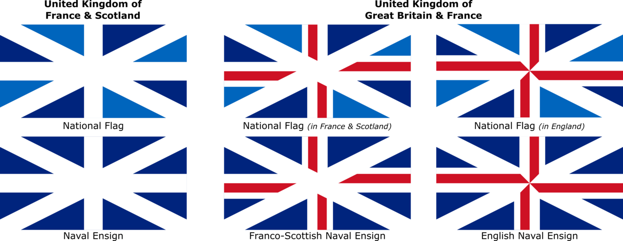 The Auld Alliance - Franco British Union Flag (1280x495), Png Download