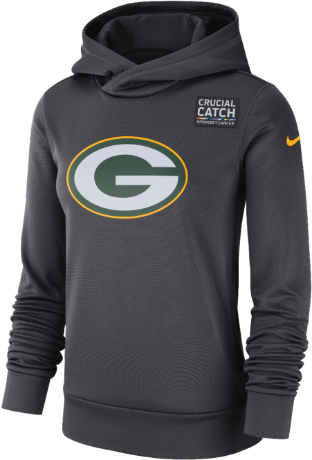 Green Bay Packers Ladies Crucial Catch Therma Pullover - Giants Salute To Service Hoodie (700x700), Png Download