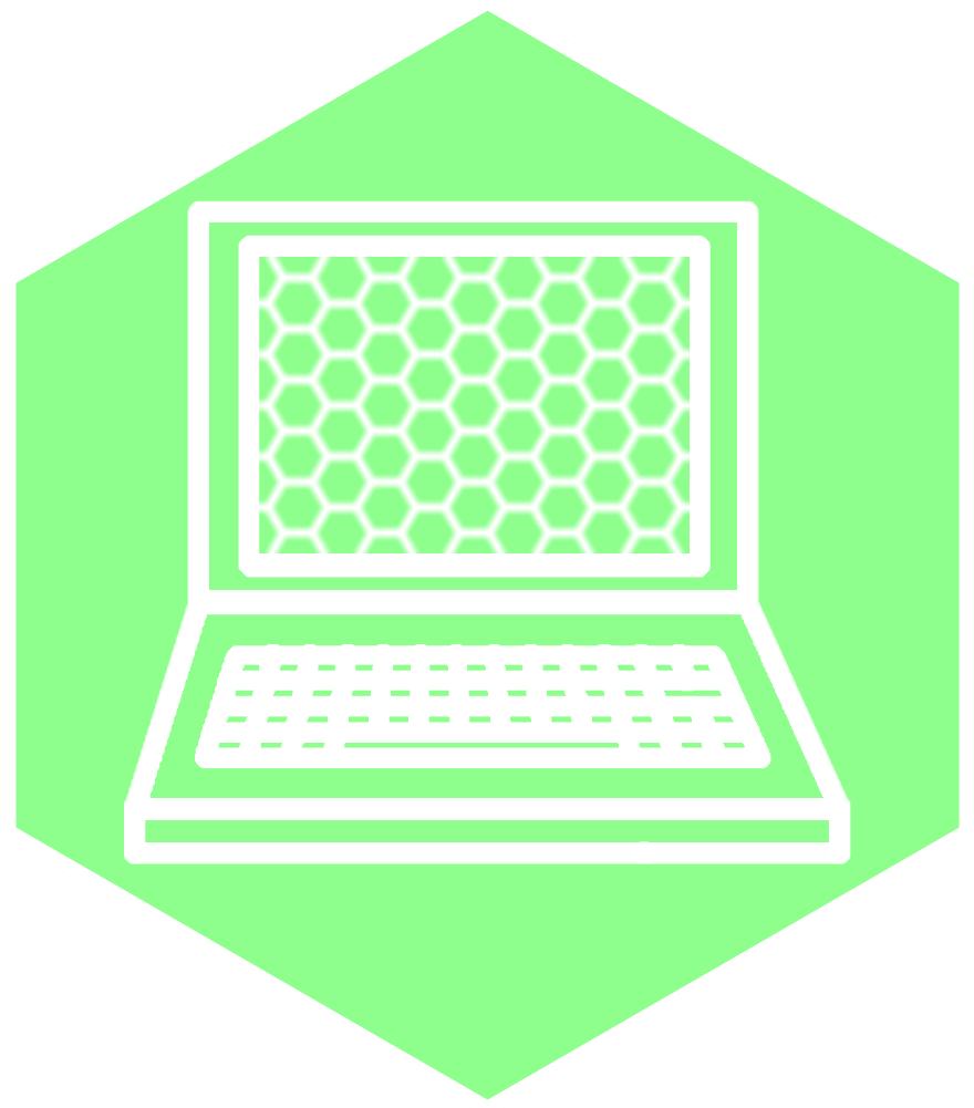 Laptop Icon - Stencil (1000x1000), Png Download
