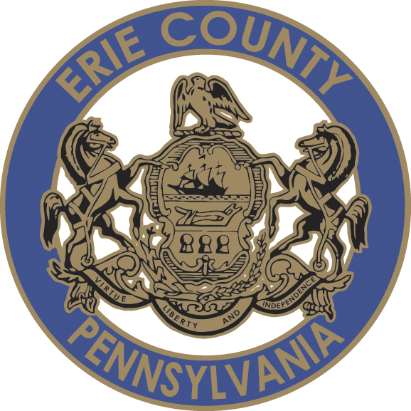 Erie County Executive Signs Declaration Of Disaster - Erie County Pa Logo (578x577), Png Download