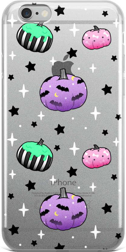 Pastel Goth Pumpkins Iphone Case - Mobile Phone Case (1000x1000), Png Download