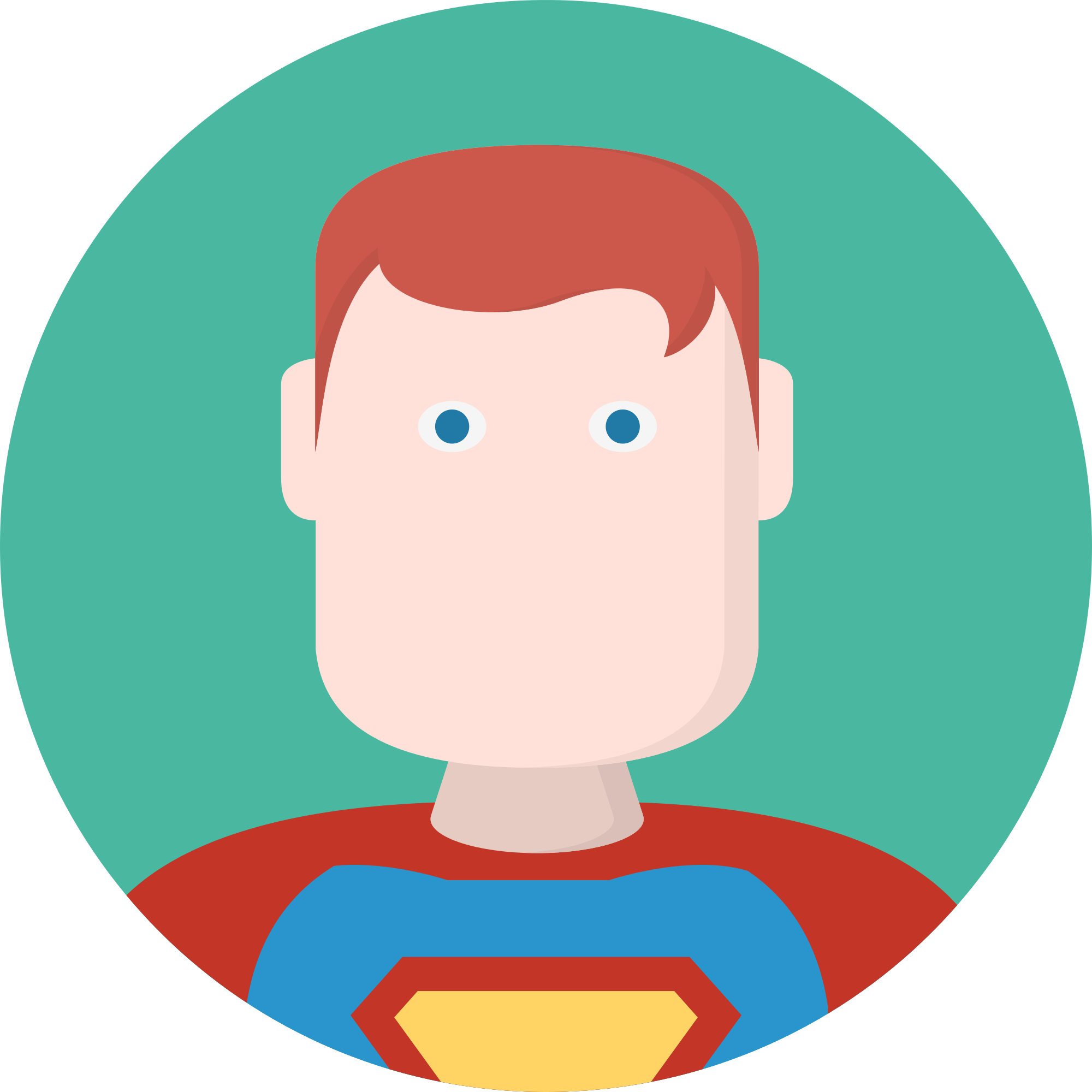 File Creative Tail People Superman Svg Wikimedia - Icon Creative Flat Png (2000x2000), Png Download