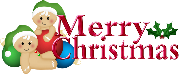Merry Christmas Text Clipart Bmp - Cute Merry Christmas Clipart (728x302), Png Download