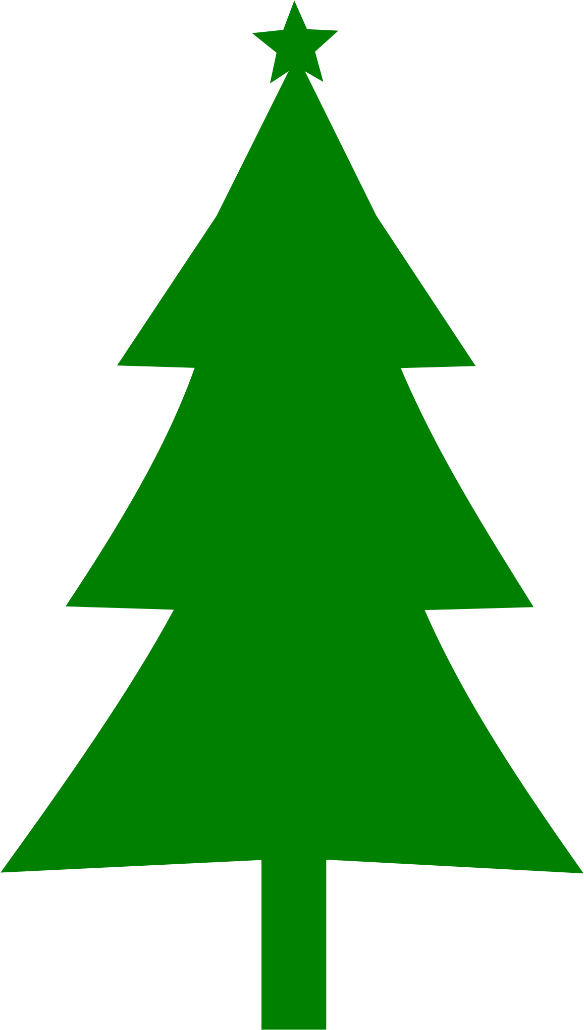 Image Transparent Download Evergreen Trees Clipart - Green Christmas Tree Clipart (1697x2400), Png Download